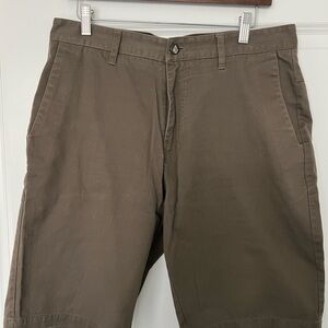Volcom Brown Flat Front Shorts